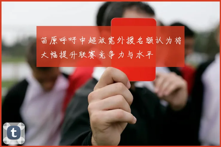 苗原呼吁中超放宽外援名额认为将大幅提升联赛竞争力与水平