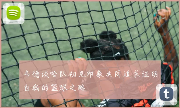 韦德谈哈队初见印象共同追求证明自我的篮球之路