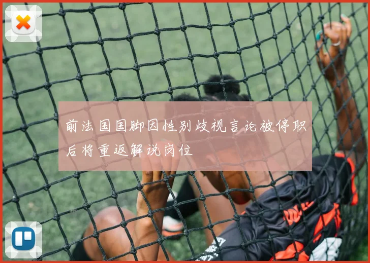 前法国国脚因性别歧视言论被停职后将重返解说岗位